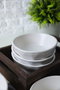 Hermia X00019032 Juego de Cuencos para Aperitivos en Gres Cerámico, Blanco, 12 cm, 217 cc (6 Piezas)